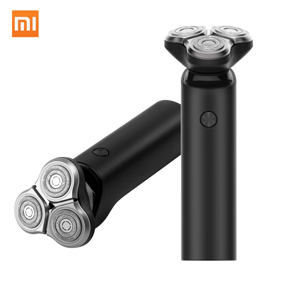 Xiaomi Mijia S500 электробритва триммер для бороды 3 головки гибкий сухой влажный моющийся основной суб с двойным лезвием Турбо режим удобная чистка