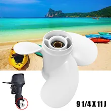 9 1/4X11J лодка подвесная Пропеллер для Yamaha 9,9 F9.9 F15HP алюминий 11 сплайн зубцы диаметр 60 мм белый 3 лезвия