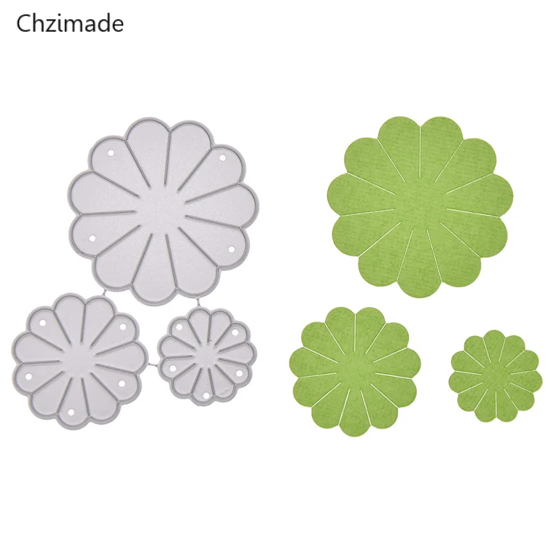 Troqueles redondos de Metal Lychee Life para cortar flores, plantillas para hacer tarjetas, troqueles de grabado decorativo para decoración del hogar