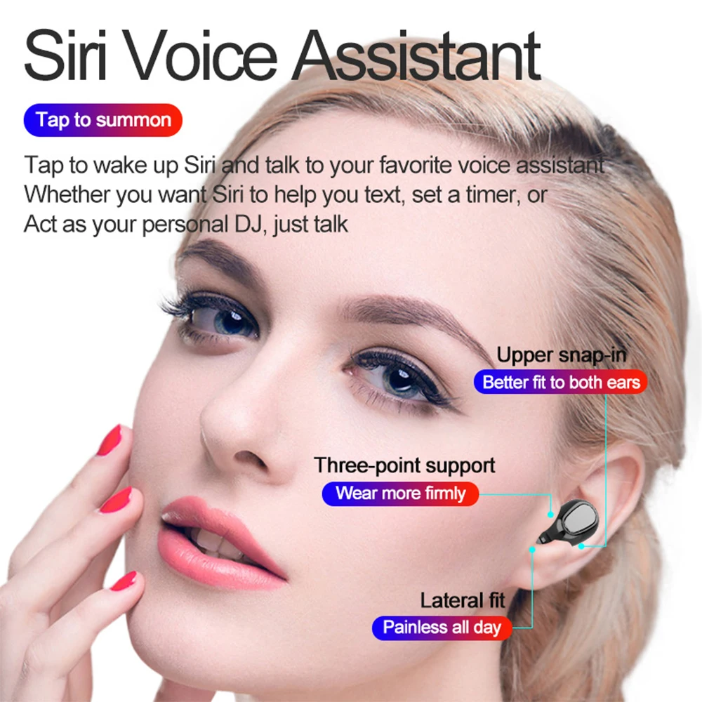 Wireless Bluetooth Earphone Automatic Pairing TWS Headset Wireless Noise Cancelling Headphone With Mic LED Display Charging Case