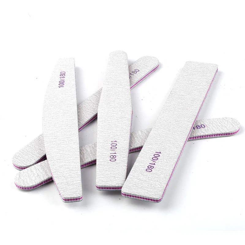 10pcs Different Shape Emery Nail File Personalized Nail File With Sanding Paper 100/180