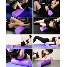 30/45/60 см для занятия йогой из материала EVA обучение пенный ролик кирпичи для Фитнес Пилатес здания тела массажер для спины BB55