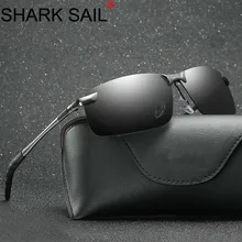 Акулья парус, мужские поляризованные солнцезащитные очки, спортивные, для улицы, для вождения, солнцезащитные очки, для мужчин, металлическая оправа, солнцезащитные очки, Gafas De Sol Hombre, очки