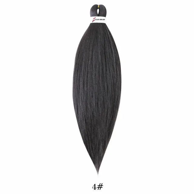 Pre Stretched Kanekalons Braiding Hair Easy Crochet Braid Hair Extension Yaki Straight Ombre For Woman Aigemei EZ Braids T1B-900