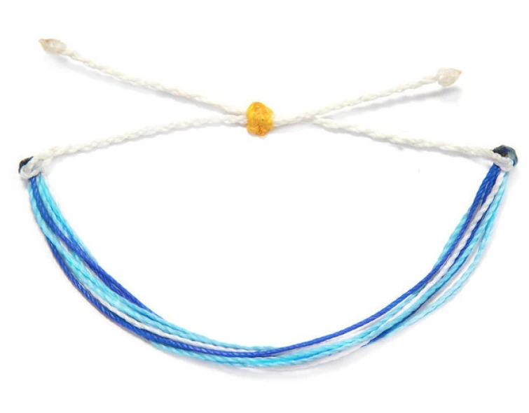 OR 25 Ручной работы Вощеная полоска Водонепроницаемый женский браслет braclet bransoletki bijoux богемные ювелирные изделия в стиле "Бохо" Регулируемый браслет дружбы - Окраска металла: OR 25