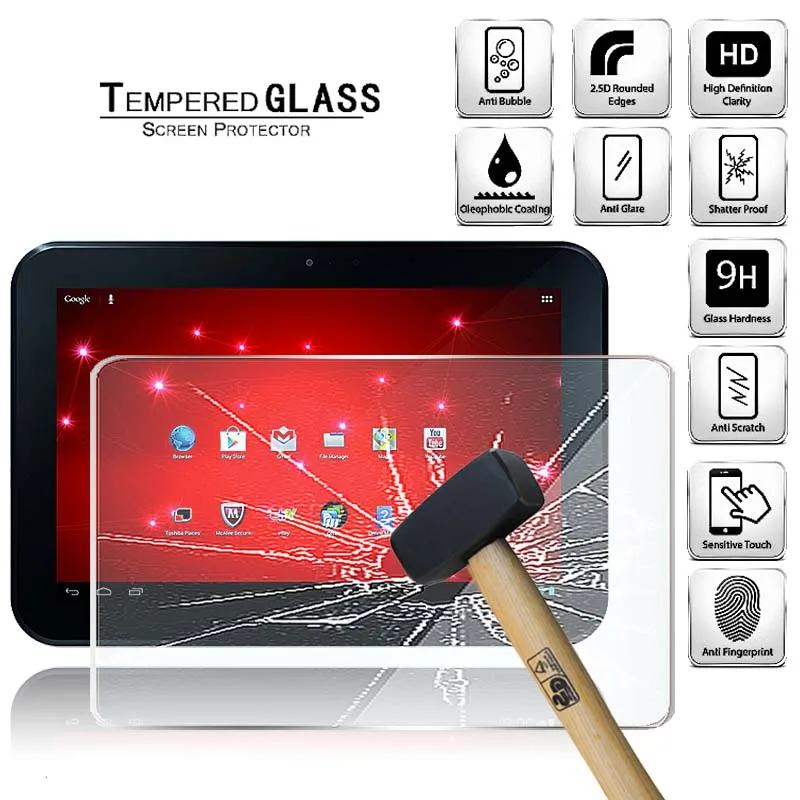 

Tablet Tempered Glass Screen Protector Cover for Toshiba AT300 10.1" Tablet Anti-Screen Breakage Anti-Fingerprint Tempered Film