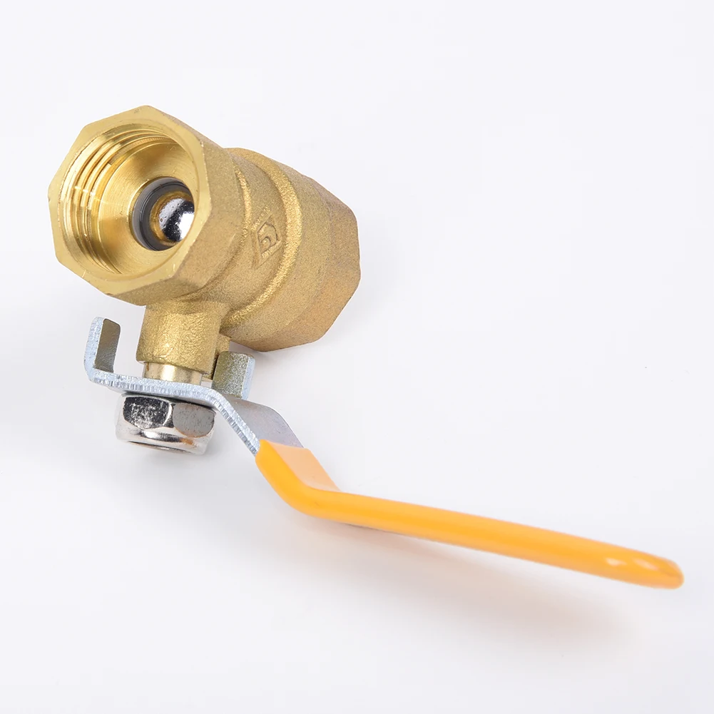 1/2 дюймовый латунный шаровой клапан запорный слив PT газа для воздуха и жидкости с красной ручкой разъем