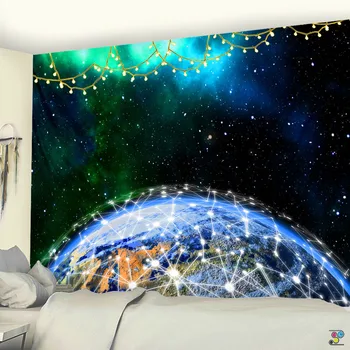 

Tapestry Fantasy Starry Sky Blanket Galaxy Space Pattern Towel Wall Cloth Wall Cloth Wall Decoration Bed Cover Bedroom Decoratio