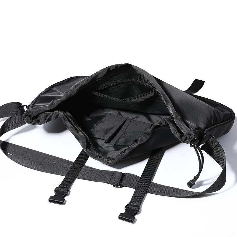 Большая вместительная уличная сумка-мессенджер в стиле хип-хоп, Черная мужская сумка через плечо в стиле хип-хоп, спортивная водонепроницаемая сумка на плечо для мальчиков-подростков