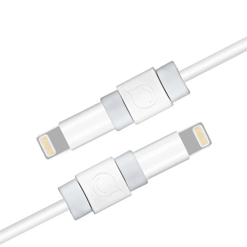 6pcs/lot Cable Protector For iPhone Charger Protection Cable USB Cord Saver Bite Home Office Desktop Organiser Wire Accessories