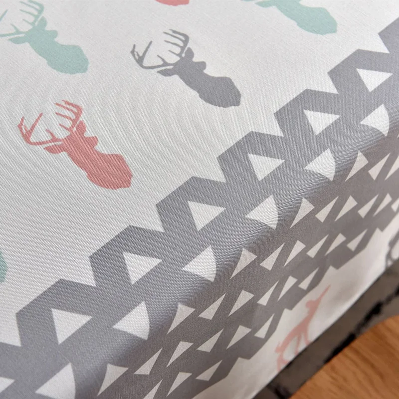 Free Shipping Elk Print Waterproof Table Cloth, Oil-Proof/Waterproof Stain-Resistant Table Cover for Outdoor and Indoor