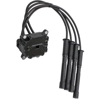 

IGNITION COIL PACK SPARK PLUG LEADS For RENAULT CLIO MK2 1.2 16V 8200084401E
