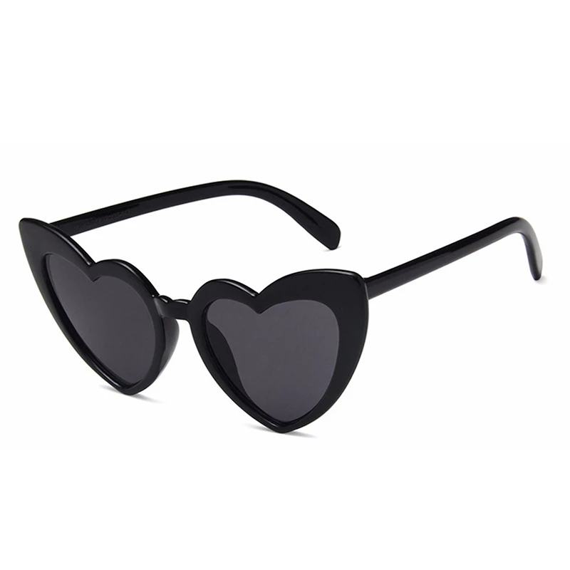 JULI Love Heart Sunglasses Women Big Frame Personality Sunglass Fashion Cute Sexy Retro Cat Eye Vintage Sun Glasses 8303 ray ban sunglasses women