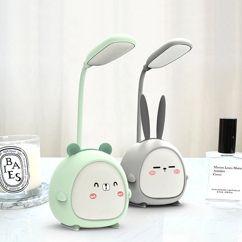 

LED Desk Lamp Dimmable Table Lamp DC5V USB Powered Table Light Night Light Dimming Cute Portable Lamp for Bedroom Kids