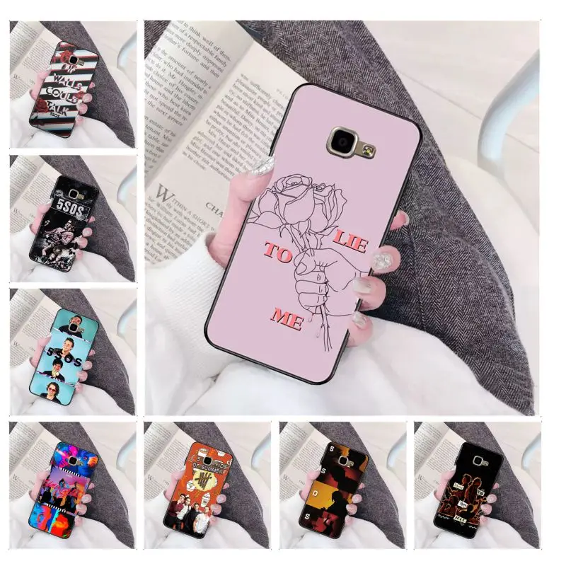 5Sos band youngкровь 5 секунд лета смарт-чехол оболочка корпус телефона для Samsung a3 a5 a6 a9 a7
