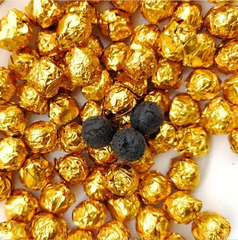 

Chinese ripe tea Gold Tin Foil Packing 100g Resin cha gao tea