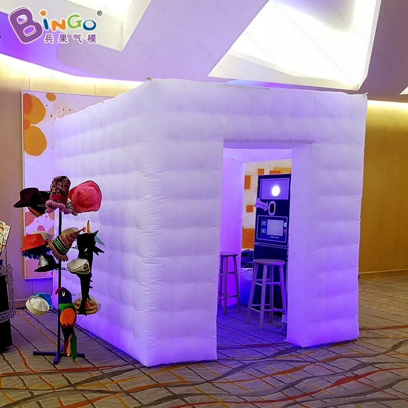 2.4M Cube Mobile Inflatable Photo Booth Tent With FREE LOGO Print - BG-T0022 6
