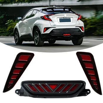 

Vgetting For Toyota C-HR 2016 2017 2018 Car LED Rear Bumper Brake Light Park Fog Lamp Auto Bulb Brake Signal Light Tail DRL