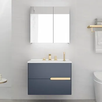 

Nordic light luxury bathroom ark combination of contemporary and contracted the sink cabinet basin cabinet bathroom wash gargle