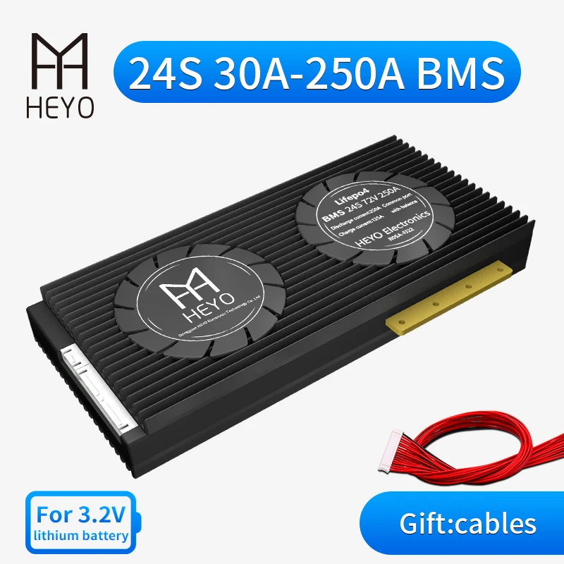 Система управления аккумуляторными батареями HEYO 3 2 в 24S 72 LiFePO4 Lipo LFP PCBA 30A 40A 50A 60A 80A