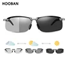 HOOBAN-gafas de sol fotocromáticas Vintage para hombre, anteojos de sol polarizados rectangulares a la moda, para conducir, camaleón, visión nocturna ► Foto 2/6