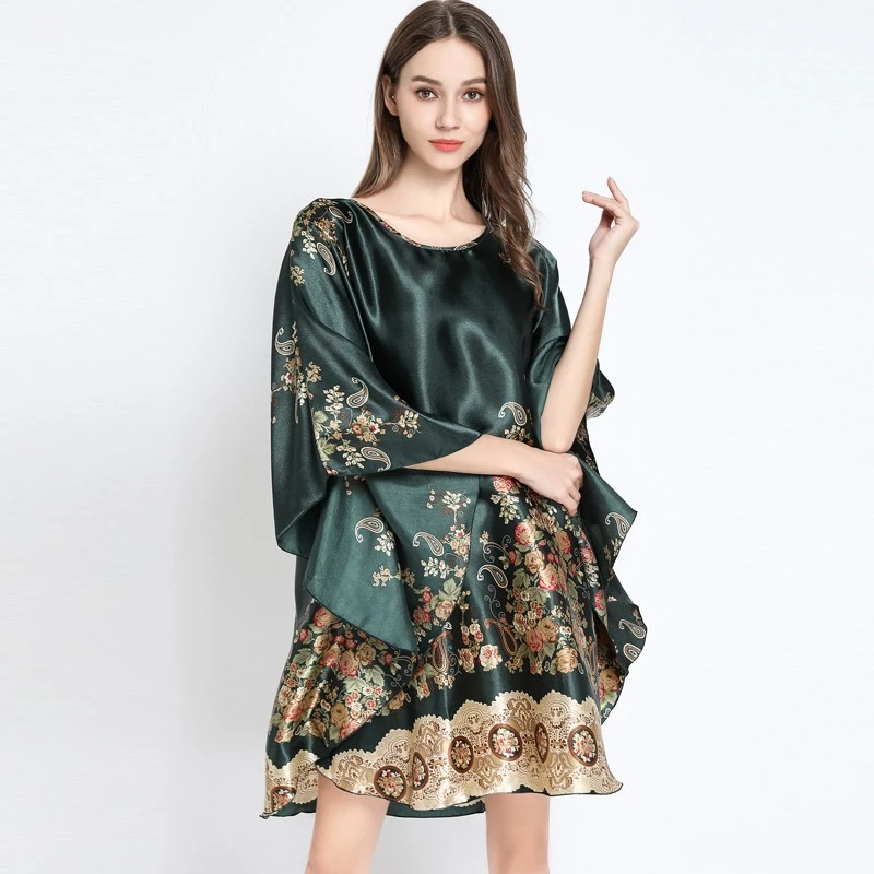 satin sleep shirt dress