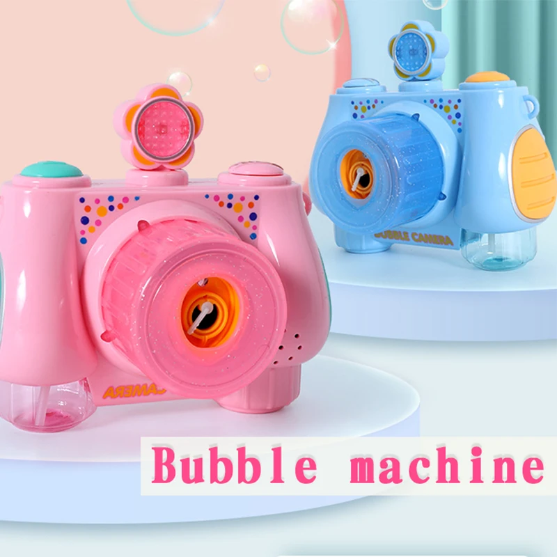 

Children's Camera Bubble Blowing Toys Fully-Automatic Soap Bubble Machine Electric Music Light Summer Outdoor Children Toys