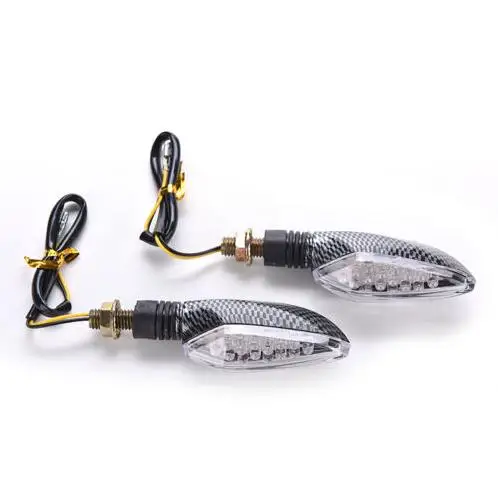 New 2PCS 12V Universal Motorcycle Turn Signal Light Amber 15 LED SMD Indicator Blinker Flash Bike Lam