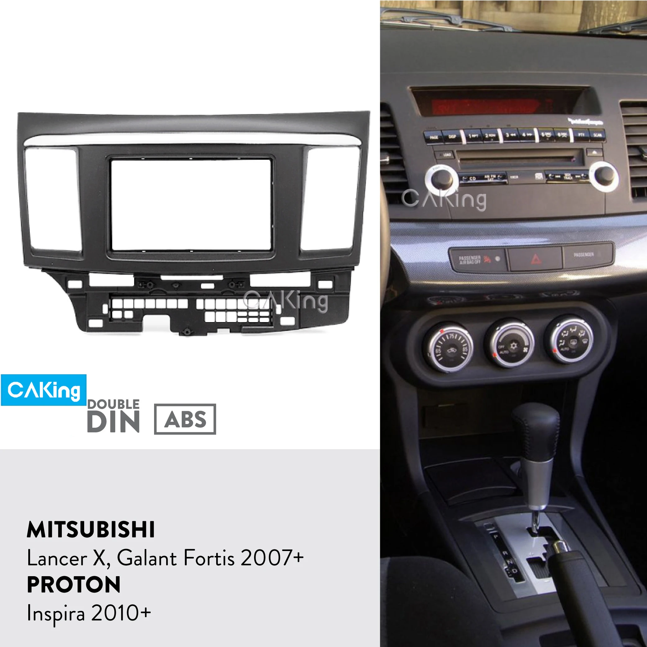 Автомобильная радиопанель Fascia Для MITSUBISHI Lancer Galant Fortis 2007 + комплект установки