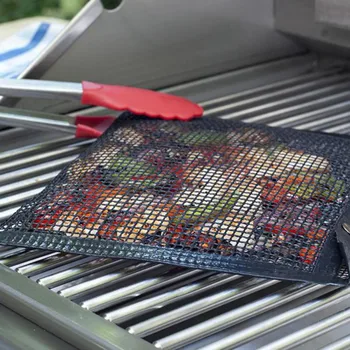

High Temperature Durable BBQ Mat Mesh Bag For Outdoor Picnic Tool With Convenient And Durable Camping Accessories