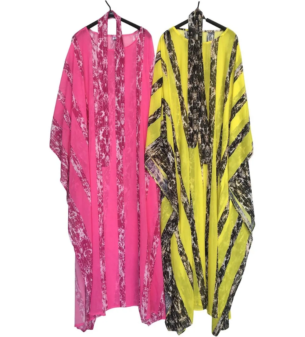 Стиль, классическое Африканское женское платье, Дашики, Модное шифоновое свободное платье с большим рукавом летучая мышь, пояс, цифровой принт, платье, свободный размер
