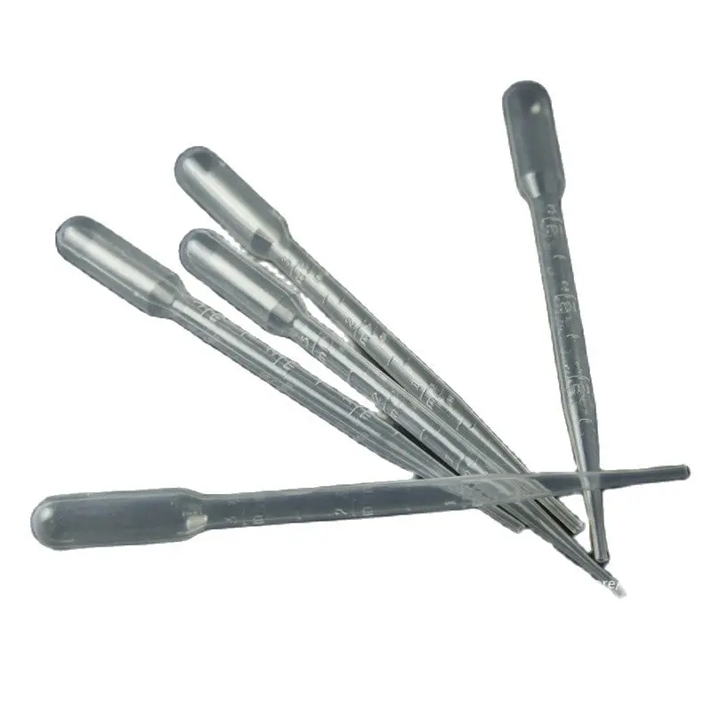 100pcs Pasteur Pipet Plastic Pasteur Pipet graduated Disposable plastic