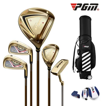 

PGM Golf Club Men's Half-Sleeve Golf Ultra-Light Carbon Club 5 Pole+Golf Bag MTG017