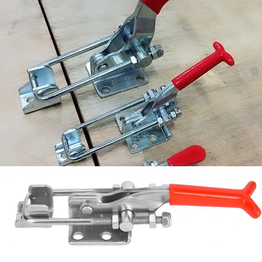 

Toggle clamp 304 Stainless Steel Toggle Clamp Quick Fixing Clamp 320KG Clamping Force woodworking tools carpentry