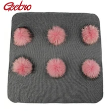 Теплые хлопковые пеленки, одеяло для новорожденных детей, детское одеяло для путешествий с помпоном из натурального меха, одноцветные постельные пеленки