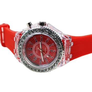 

Fashion LED Luminous Lights Electronic Watch Hot Women Men Quartz Wirst Watch Casual Student Clock Watch for Kids Students Gift