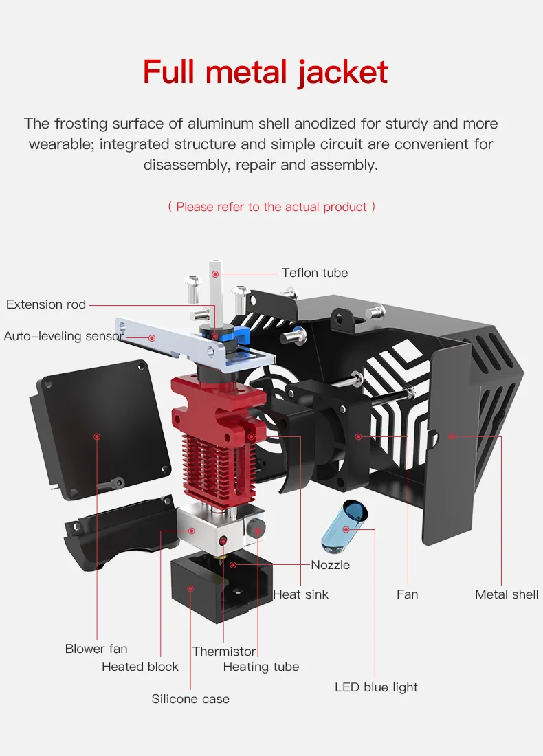 Crelity-kit completo para impressora 3d, original, cr6, se