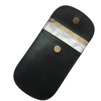 

Durable Fob Pouch Case Signal Blocker Accessories Fashion Anti-scanning PU Leather Shielding Theft Prevention Car Key Cover