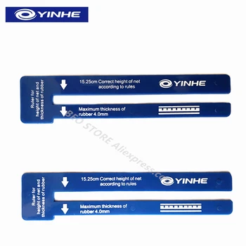 

2pcs YINHE Table Tennis Ruler Umpire Tool Standard Net Measurer Ruler for Official Table Tennis Game Ping Pong Ruler