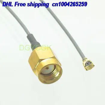 

EMS/ DHL 100pcs RPSMA male jack straight to IPX U.fl female 1.13mm Jumper pigtail 8" cable 22j