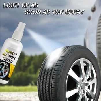 

30/50ml Portable Car Rim Care Wheel Ring Cleaner All Wheel Cleaner High Concentrate Auto Tire Detergent Cleaning Agent New TSLM1
