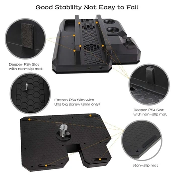 

2020 New Multifunctional Cooling PS4/Pro/Slim Move Controller Charger VR Showcase Holder