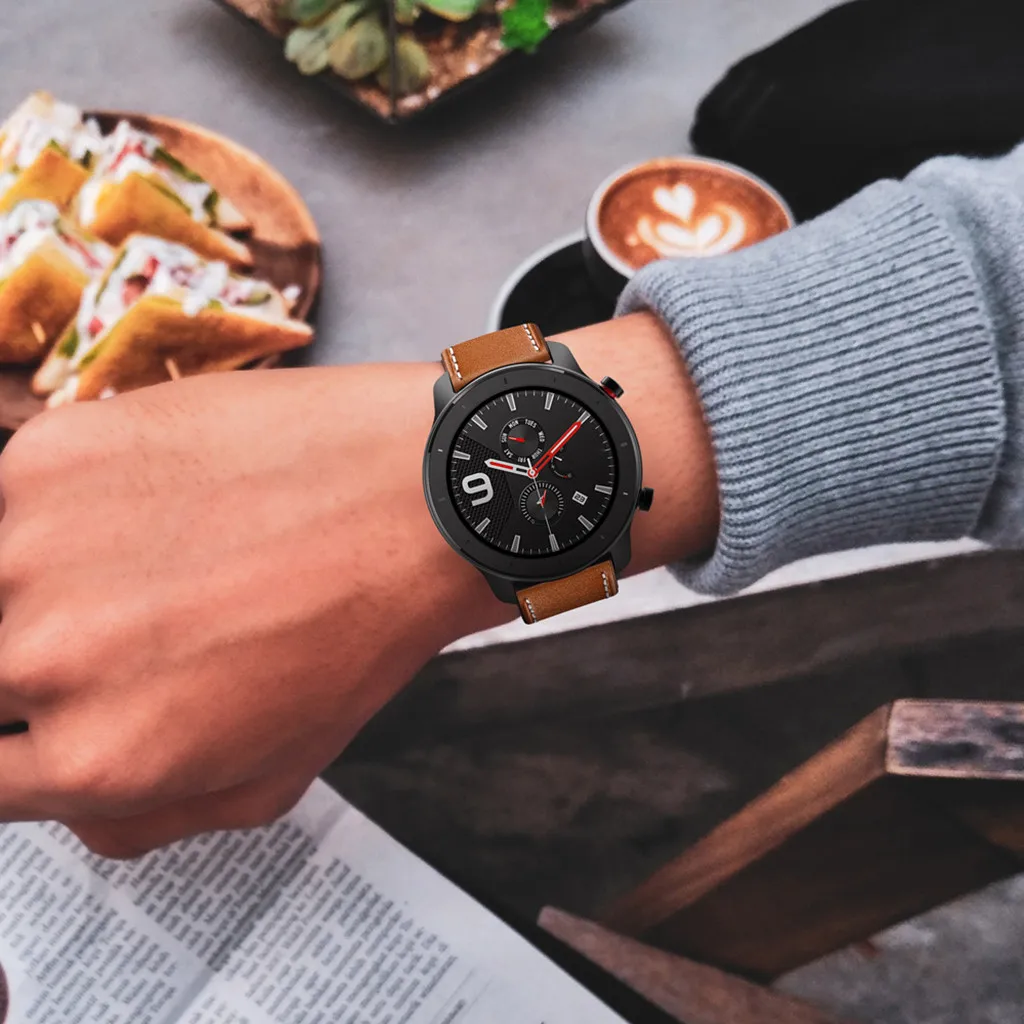 HIPERDEAL Бабочка Пряжка кожаный ремешок для часов для AMAZFIT GTR часы 42 мм SL модный дизайн часы ремешок Aug23