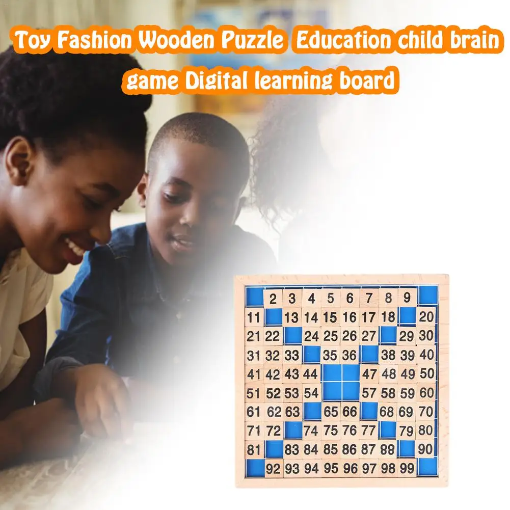  Kids Learning Board Teaching Toy Elm 1-100 Digital Continuous Board Enlightenment Children Early Ed - 4000084558250