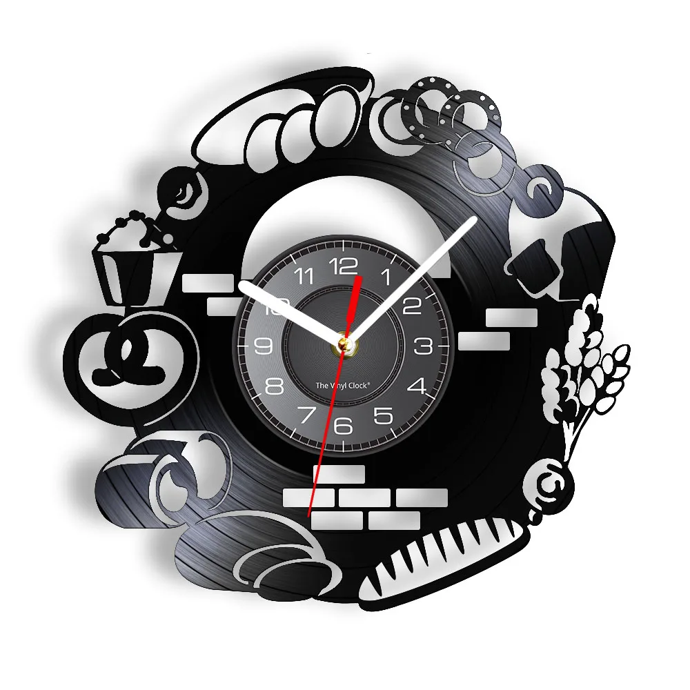Horloge Murale En Vinyle Pour Magasin De Desserts Et Boulanger Disque Vinyle Decoration De Cuisine Maison Illustration De Boulangerie Album De Musique Retro Horloge De Boulanger Cadeau Pour Femme Au Foyer Horloge Murale En Vinyle Pour Magasin De Desserts Et Boulanger Disque Vinyle Decoration De Cuisine Maison Illustration De Boulangerie Album De Musique Retro Horloge De Boulanger Cadeau Pour Femme Au Foyer