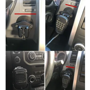 

Cb Mic Holder Mount Hand Held Microphone Radio Walkie Talkie Bracket Mounting for Jeep Wrangler Jl 2018 2019 Car Accessories
