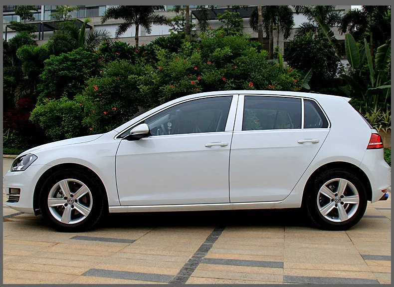 Автомобильный Стайлинг из нержавеющей стали обшивка окна наклейка для VW Golf 7 Windows средняя стойка отделка для оконной рамы блесток автомобильные аксессуары