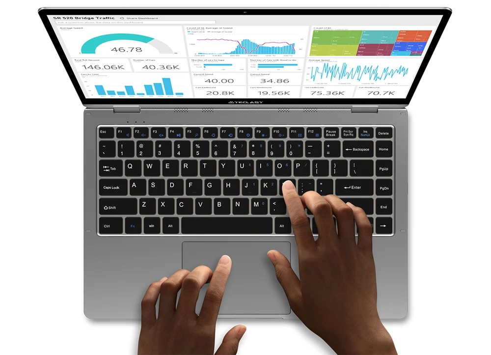 Teclast laptop F6 Plus IPS Gemini Lake 360° Rotation touch