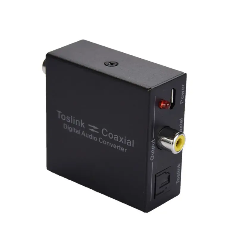 Цифро-оптический конвертер двухсторонний Plug-and-play аудио коаксиальный адаптер для DVD Динамик ТВ магазин выставки