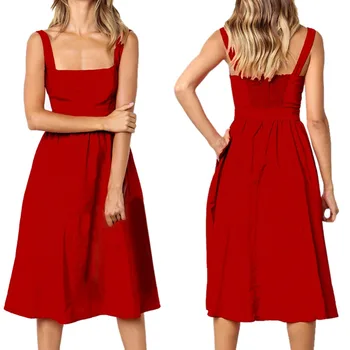 

Women Sexy Backless Dresses Sleeveless Slim Vest Bodycon Dress Female Strapless Beach Summer Dress Casual Vestidos Clothing